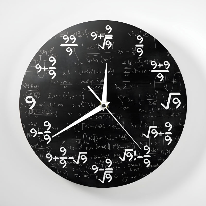 TimeFlair™ - Moderne wiskundige wandklok - Jumplein