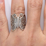 WhimsyWing - Zilveren Delicate Vlinder Ring - Jumplein